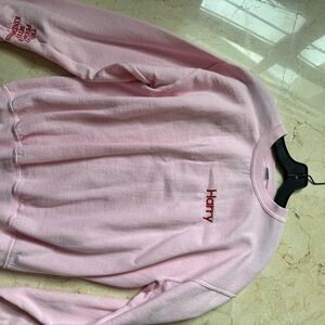 Harry Styles Pink Sweatshirt Embroidered